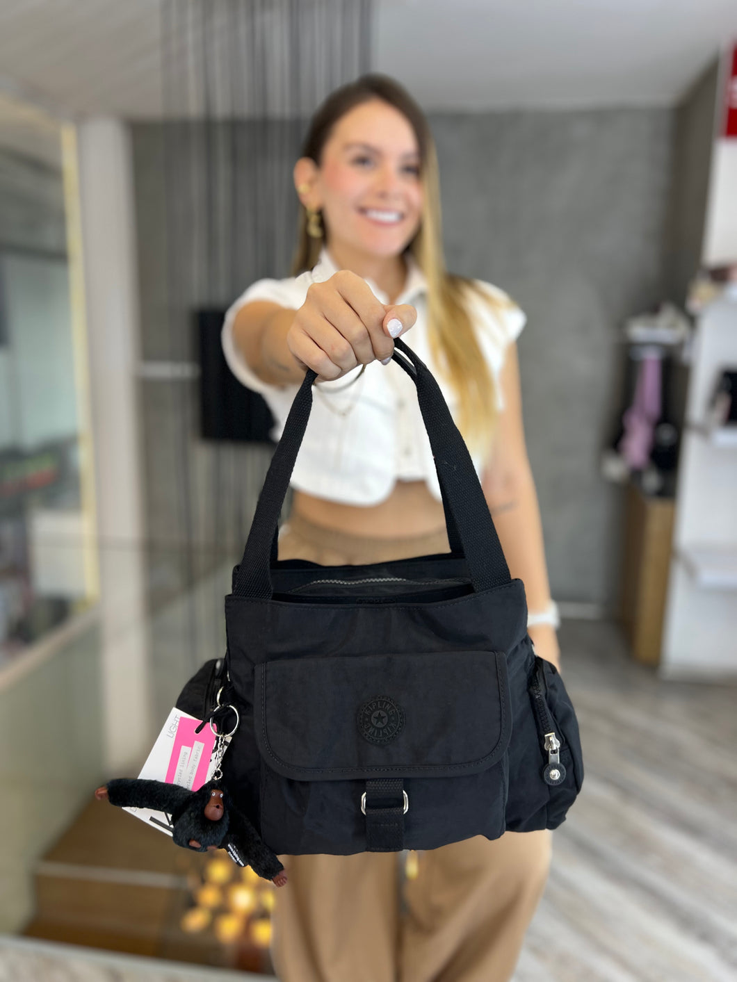 Bolso De Mano Negro