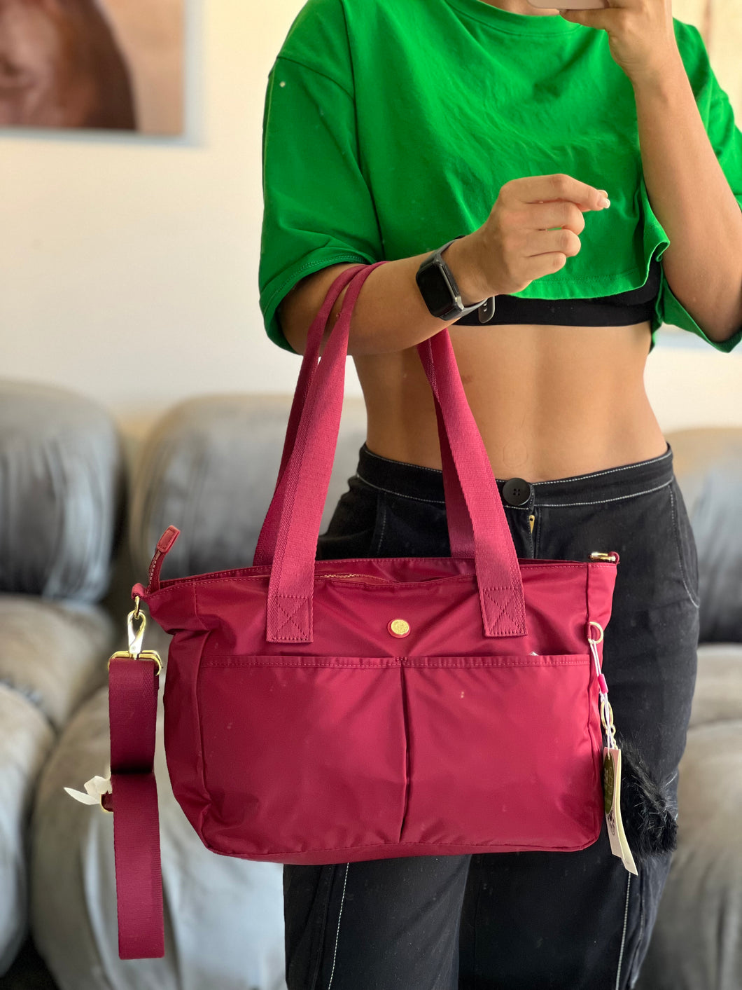 Bolso de Mano Vinotinto